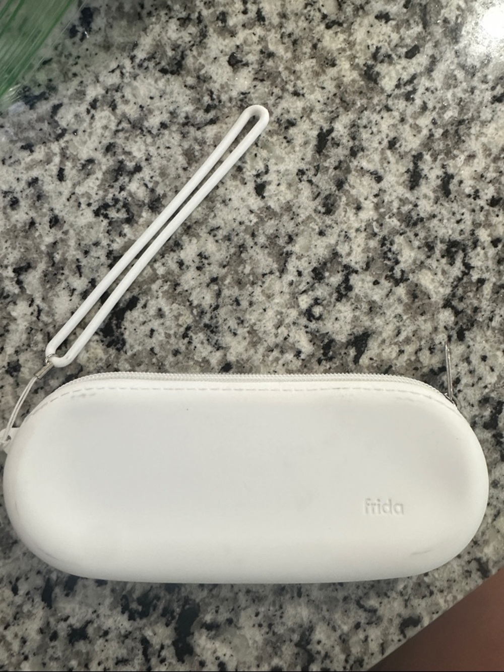 Frida Baby White Travel Case - Compact Wristlet Pouch silicone